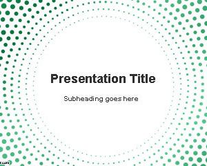 Circular Template Dots PowerPoint
