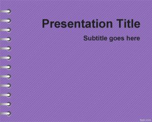紫羅蘭學校作業的PowerPoint模板