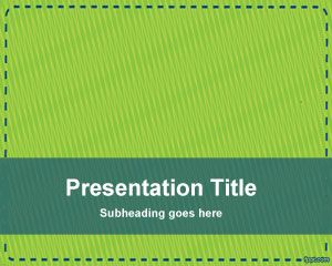 Зеленый купона Шаблон PowerPoint