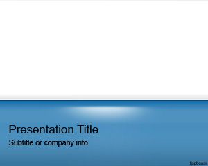 Шаблон Синий Глянец PowerPoint