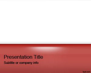 Szablon Red Gloss PowerPoint