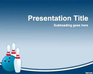 Bowling Powerpoint-Vorlage