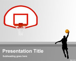 PowerPointのためのバスケットボールの背景