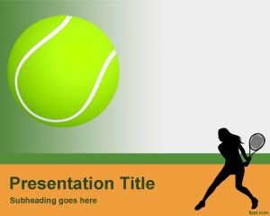 网球的PowerPoint模板