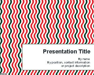 Vertical Wavy Lines PowerPoint Template
