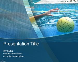 Plantilla del water polo de PowerPoint