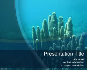 Scuba ดำน้ำแม่แบบ PowerPoint