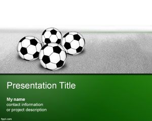 Szablon Soccer Championship PowerPoint