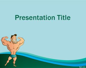 Muskeltraining Powerpoint-Vorlage