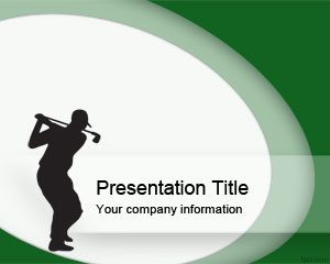 Golf Swing Szablon PowerPoint