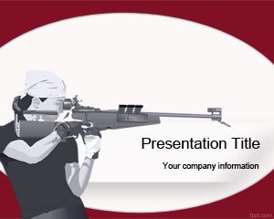 Szablon PowerPoint Olympic Shooting Szablon PowerPoint Olympic Shooting