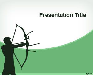 Tir à l'arc PowerPoint Template