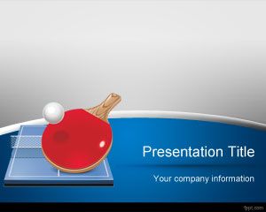 Masa Tenisi PowerPoint Şablon