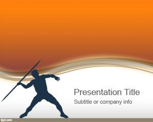 Template Olympic Javelin PowerPoint