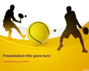 Template Tennis Ball PowerPoint