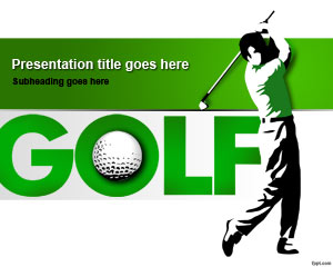 Golf Training Powerpoint-Vorlage