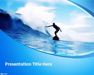 Surfing șablon PowerPoint