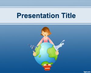 Miejsca podróży PowerPoint Template