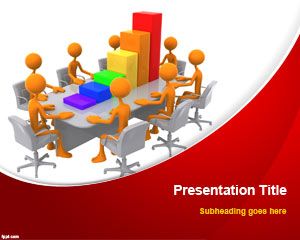 Geschäfts-Teamwork Powerpoint-Vorlage