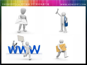 28 فيلا 3D 3D باستخدام المواد PPT للبريد الإلكتروني