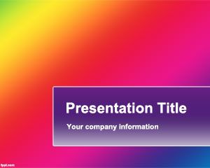 Plantilla de PowerPoint del color del gradiente
