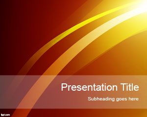 Шаблон Sun огни PowerPoint