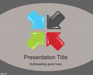 Büyük Oklar PowerPoint Şablon