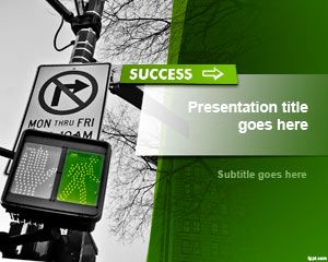 Road to Success PowerPoint Template