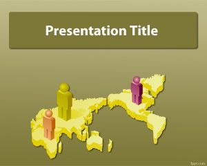 Template PowerPoint comércio mundial