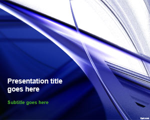 Template biru Art PowerPoint