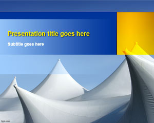 Abstract Tents PowerPoint Template