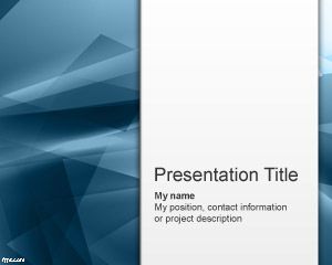 Format albastru Abstracție PowerPoint