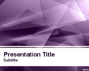 Plantilla abstracto violeta PowerPoint