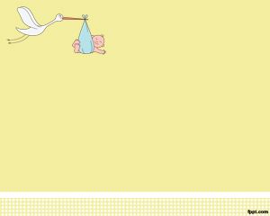 Stork Baby Powerpoint-Vorlage