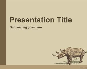 Szablon Animal Historia PowerPoint