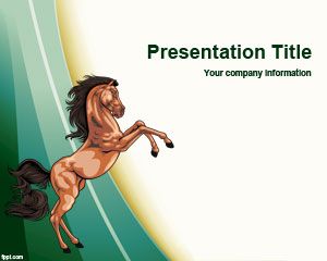Template Wild Horse PowerPoint