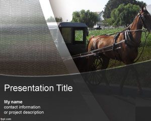 Amish Community PowerPoint Template