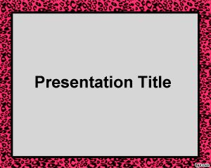 Çita Çerçeve PowerPoint Şablon