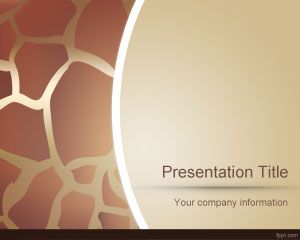 Tierhaut Powerpoint-Vorlage