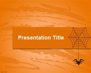 Plantilla de PowerPoint Web y la araña