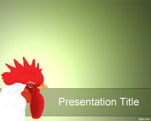 Szablon Sebrights Chicken PowerPoint
