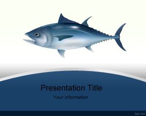 Тунец Шаблон PowerPoint Fish