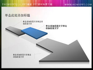 3d 3d PPT arrow material