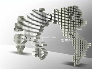 3d map dynamic PowerPoint background image