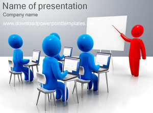 Template powerpoint 3d