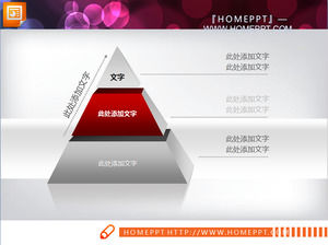 3d piramit PowerPoint grafik şablonu indir