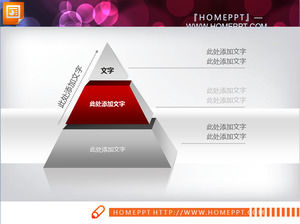 3d piramide PowerPoint modello di grafico scaricare