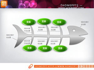 3D Stereo Kılçık Yapısı PowerPoint Grafik İndir