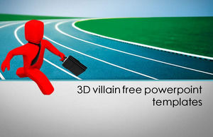 personaj negativ 3D template-uri gratuite powerpoint