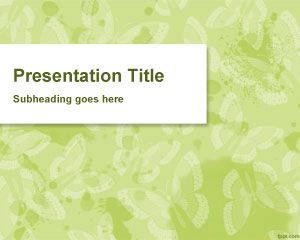 Kupu-kupu Template Background PowerPoint